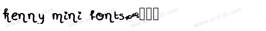 kenny mini fonts字体转换